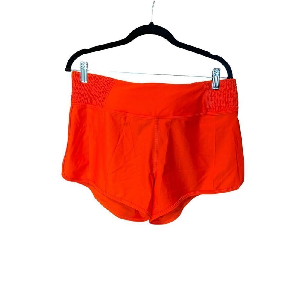Prana woman’s Large Chantel shorts lava glow orange swim running yoga New